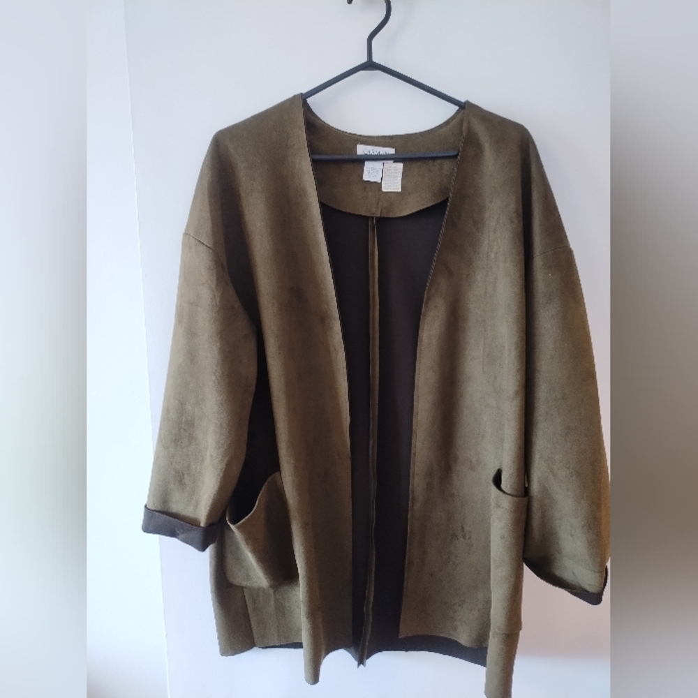 Faux suede jacket